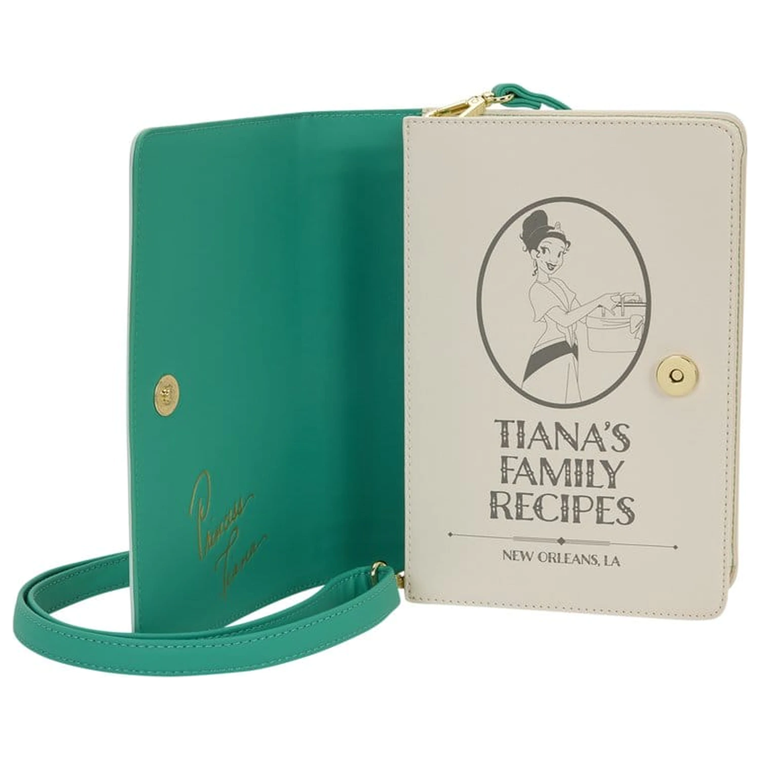 Disney by Loungefly Crossbody Princess Tiana Recipe Book  product photo