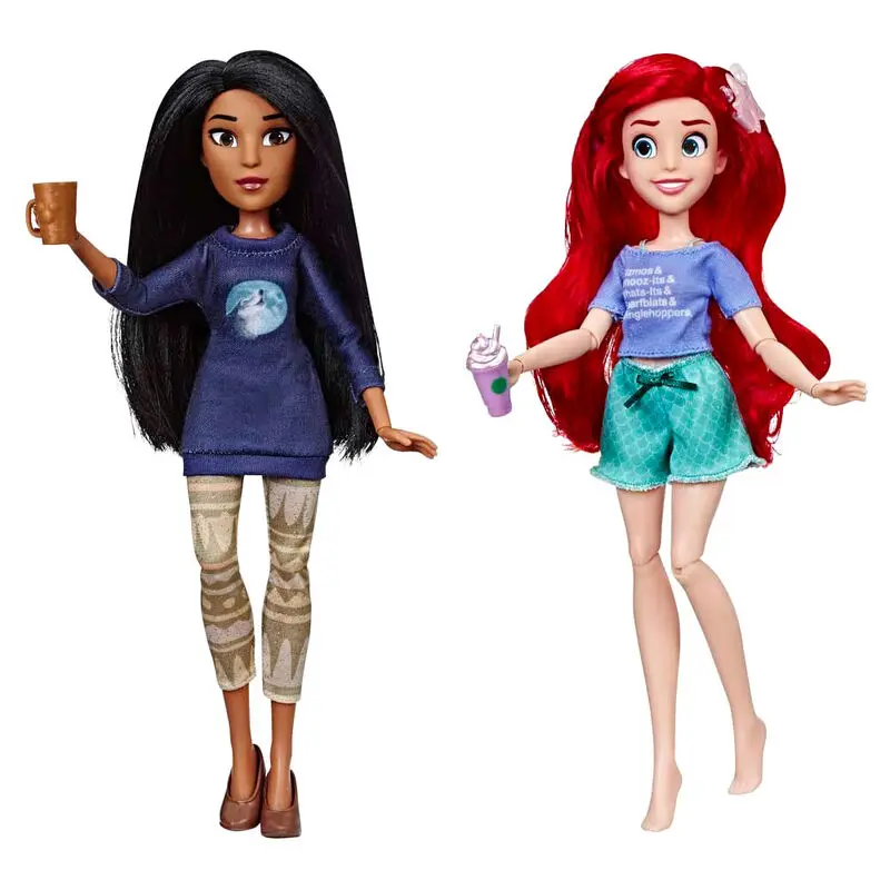 Disney Raph Breaks the Internet Ariel + Pocahontas set 2 dolls product photo