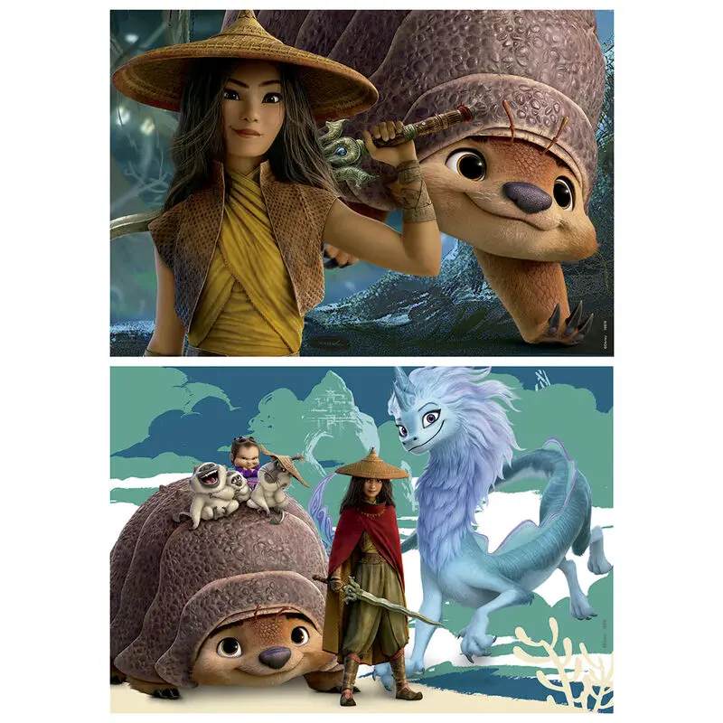 Disney Raya and the Last Dragon wooden puzzle 2x25pcs product photo