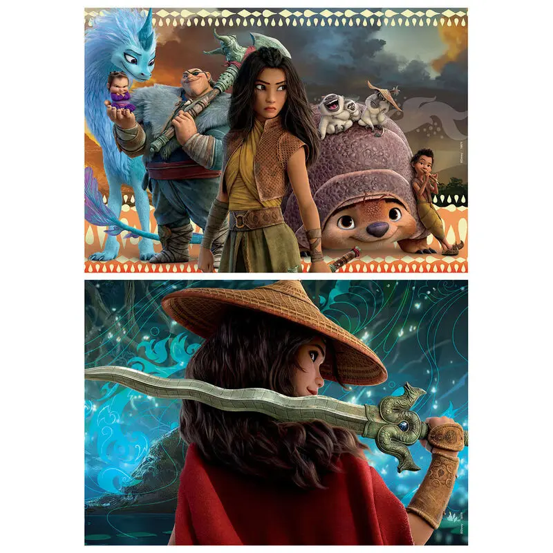 Disney Raya and the Last Dragon wooden puzzle 2x50pcs product photo