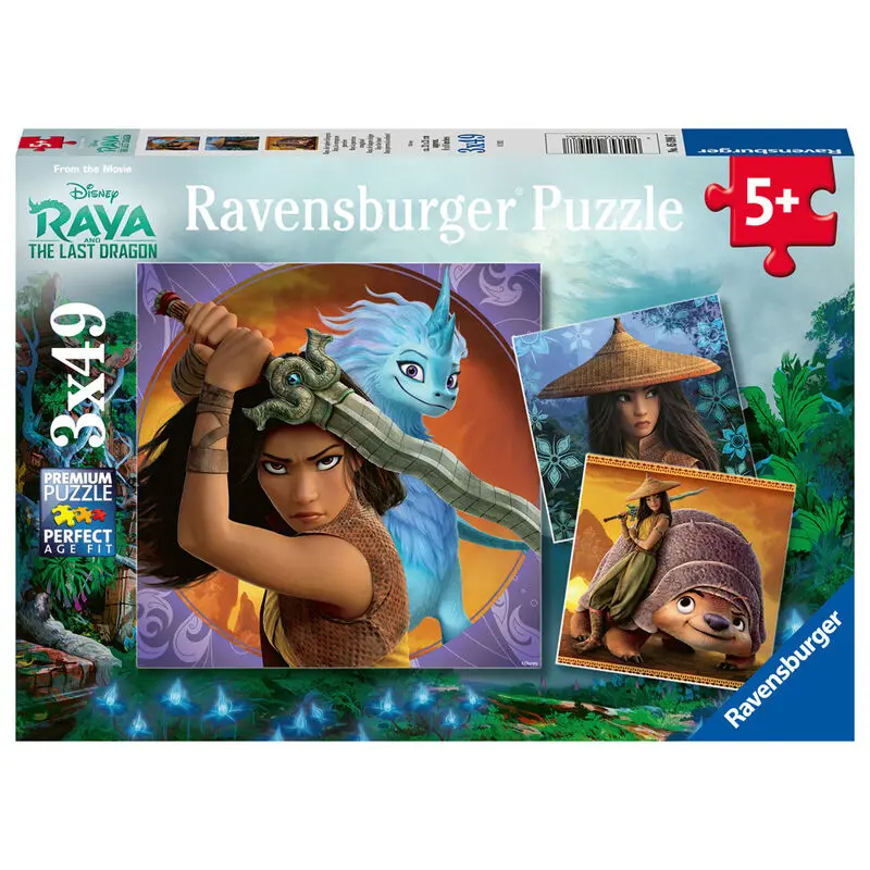 Disney Raya and the Last Dragon puzzle 3x49pcs product photo