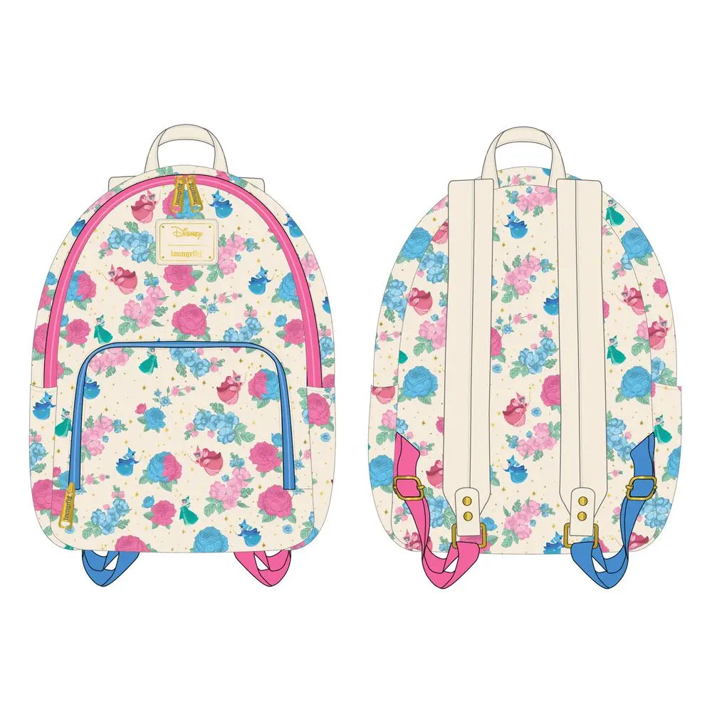 Disney by Loungefly Backpack Sleeping Beauty Floral Fairy Godmother AOP product photo