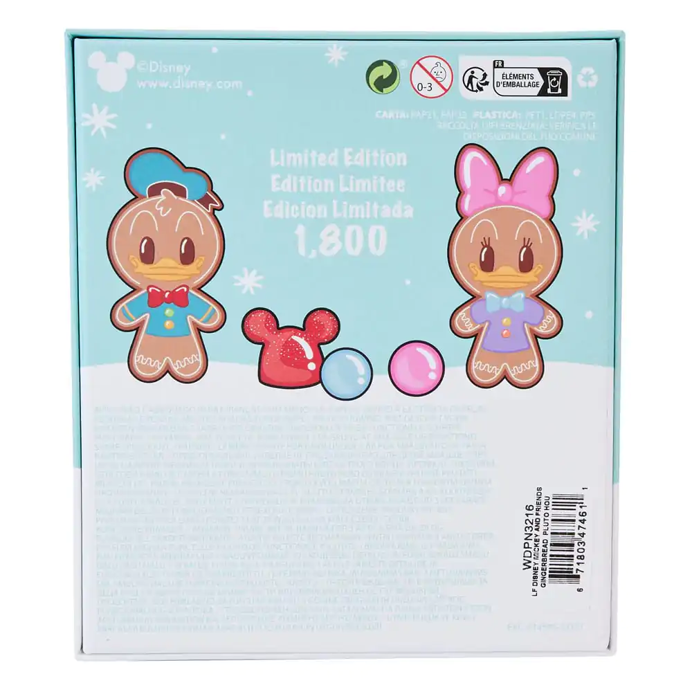 Disney by Loungefly Sliding Enamel Pin Mickey &amp; Friends Gingerbread Pluto House Limited Edition 8 cm product photo