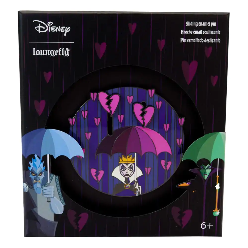 Disney by Loungefly Sliding Enamel Pin Villains Curse your hearts Limited Edition 8 cm product photo