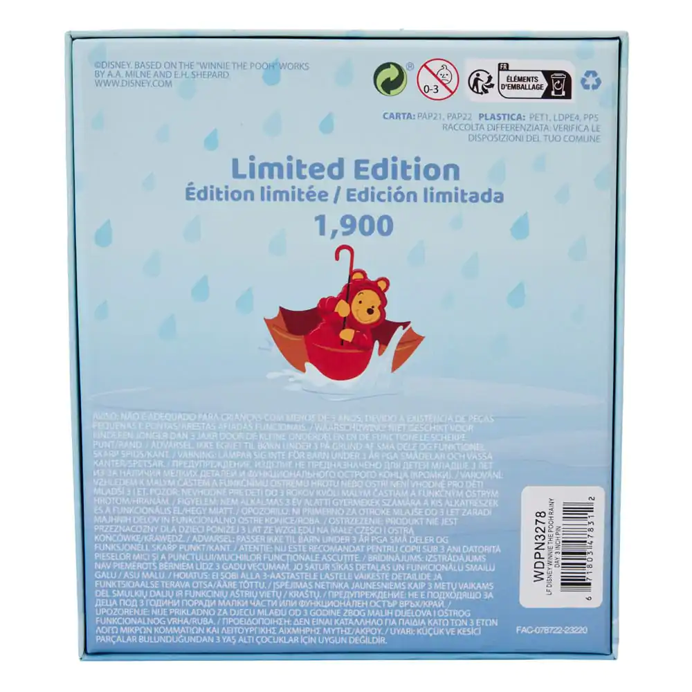 Disney by Loungefly Sliding Enamel Pin Winnie the Pooh Rainy Day Limited Edition 8 cm product photo