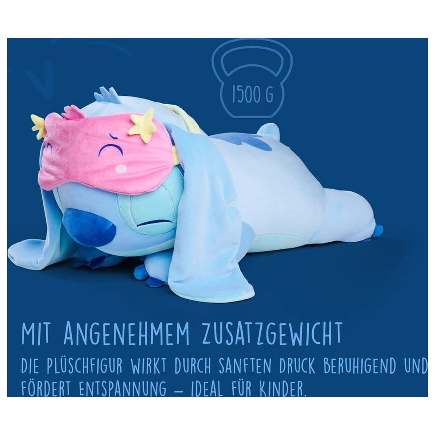 Disney Snuglets Wellbeing Heavy Plush Figure Stitch 40 cm product photo