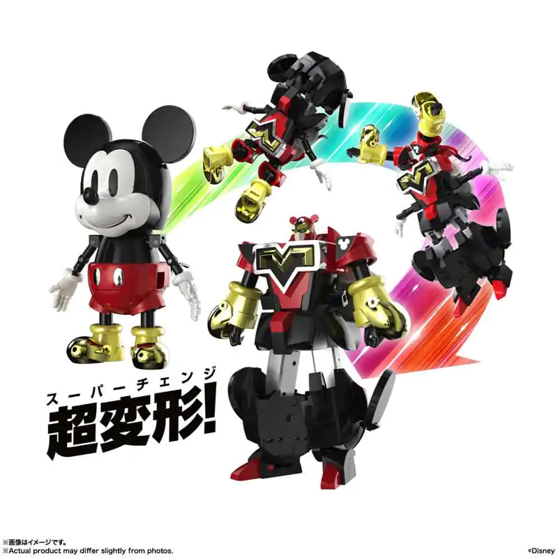 Disney Soul of Chogokin Diecast Action Figure Super Change Mickey Mouse by Kunio Okawara 13 cm product photo