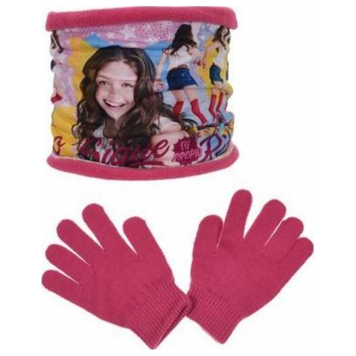 Disney Soy Luna Ritmo kids scarf, snood + gloves set product photo