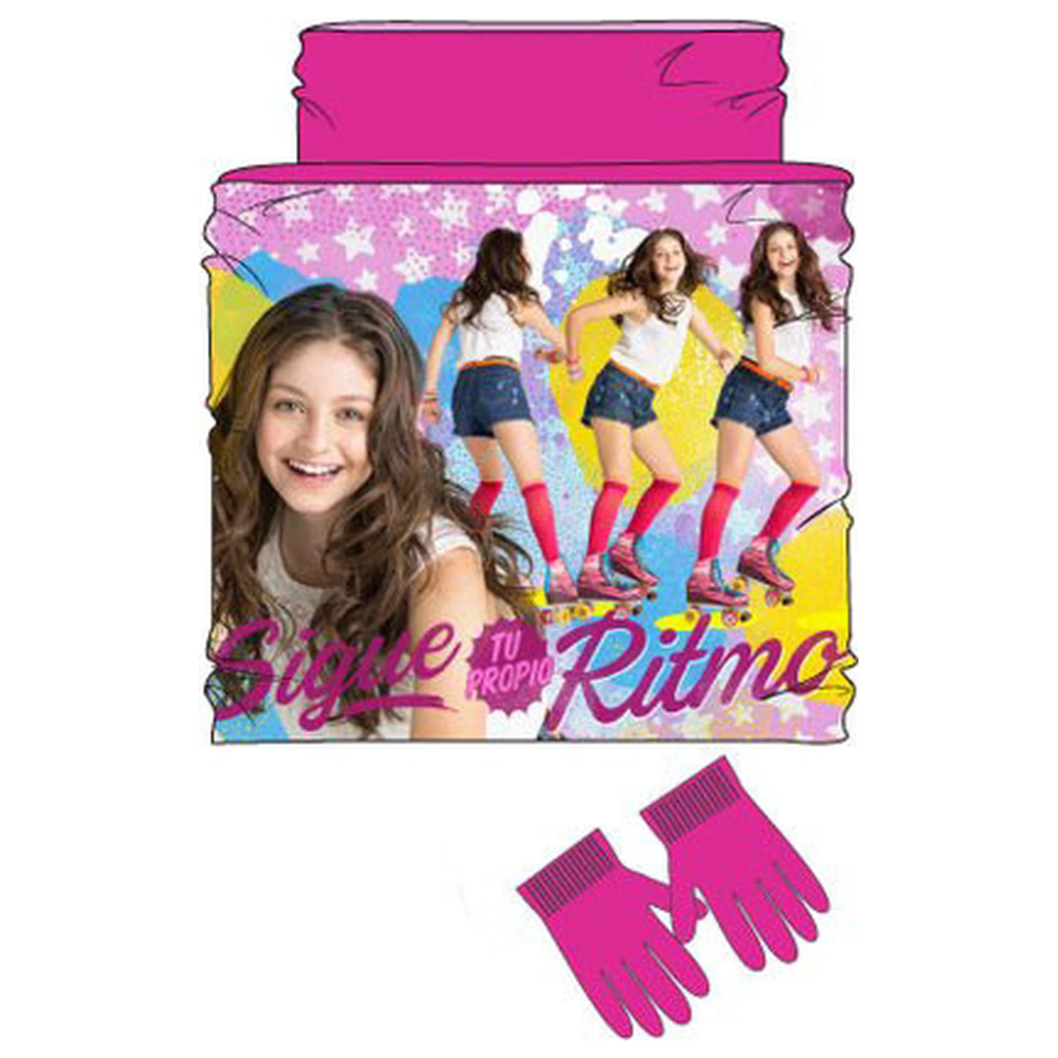 Disney Soy Luna Ritmo kids scarf, snood + gloves set product photo