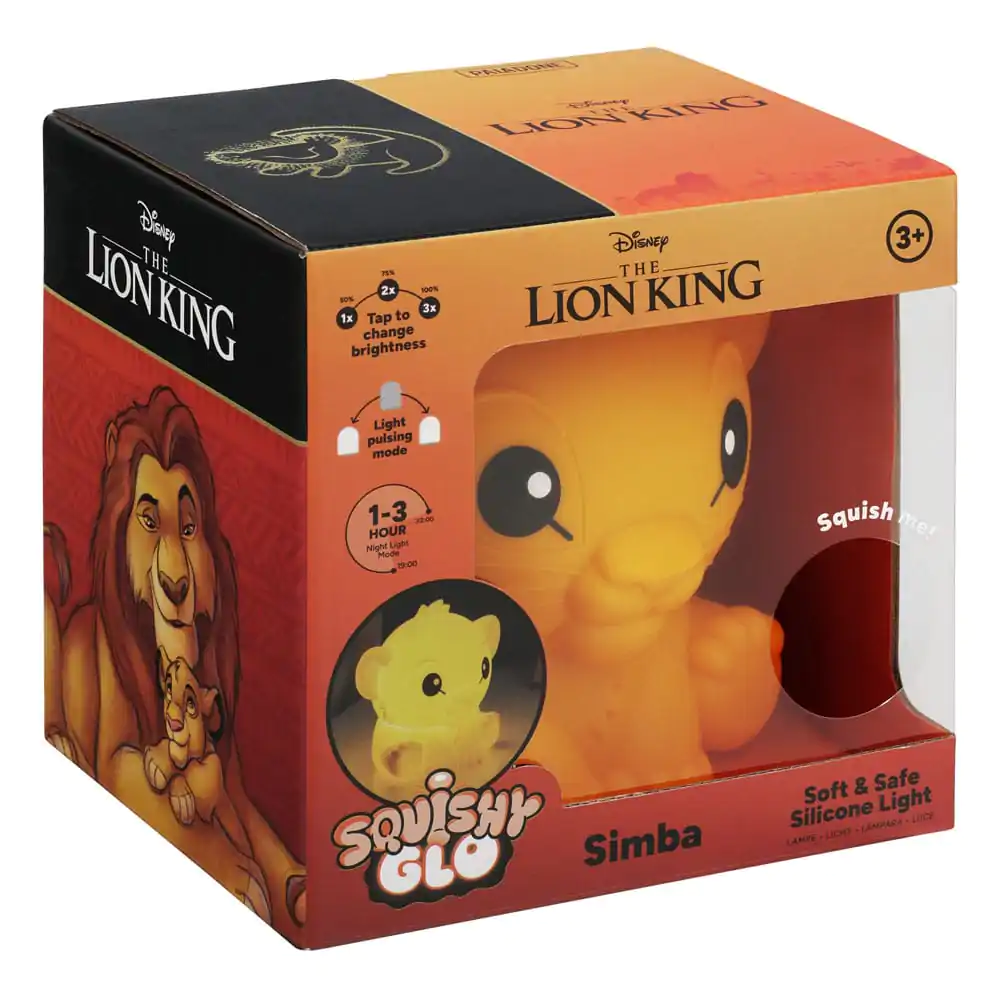 Disney Squishy Glo Silicon Light The Lion King Simba 15 cm product photo