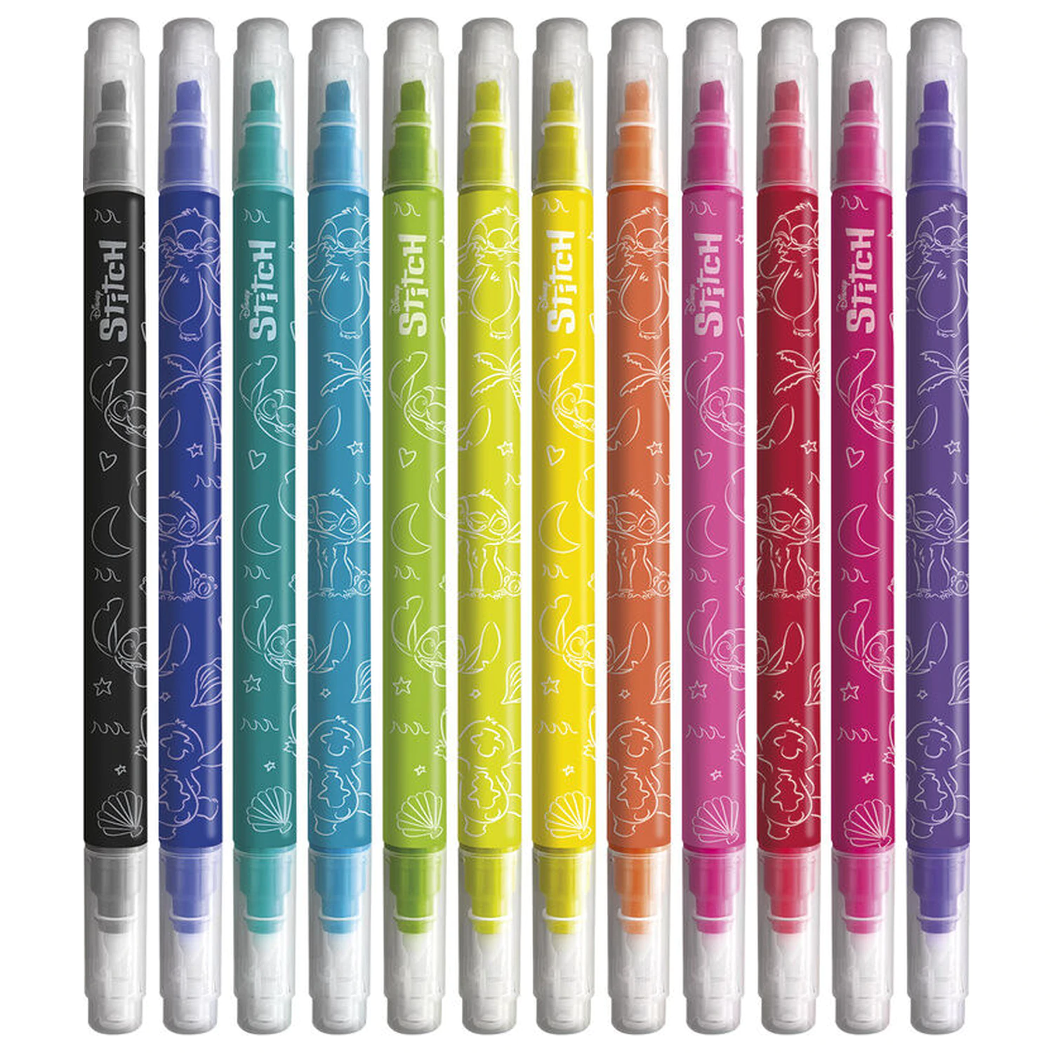 Disney Stitch set of 12 erasable makers product photo