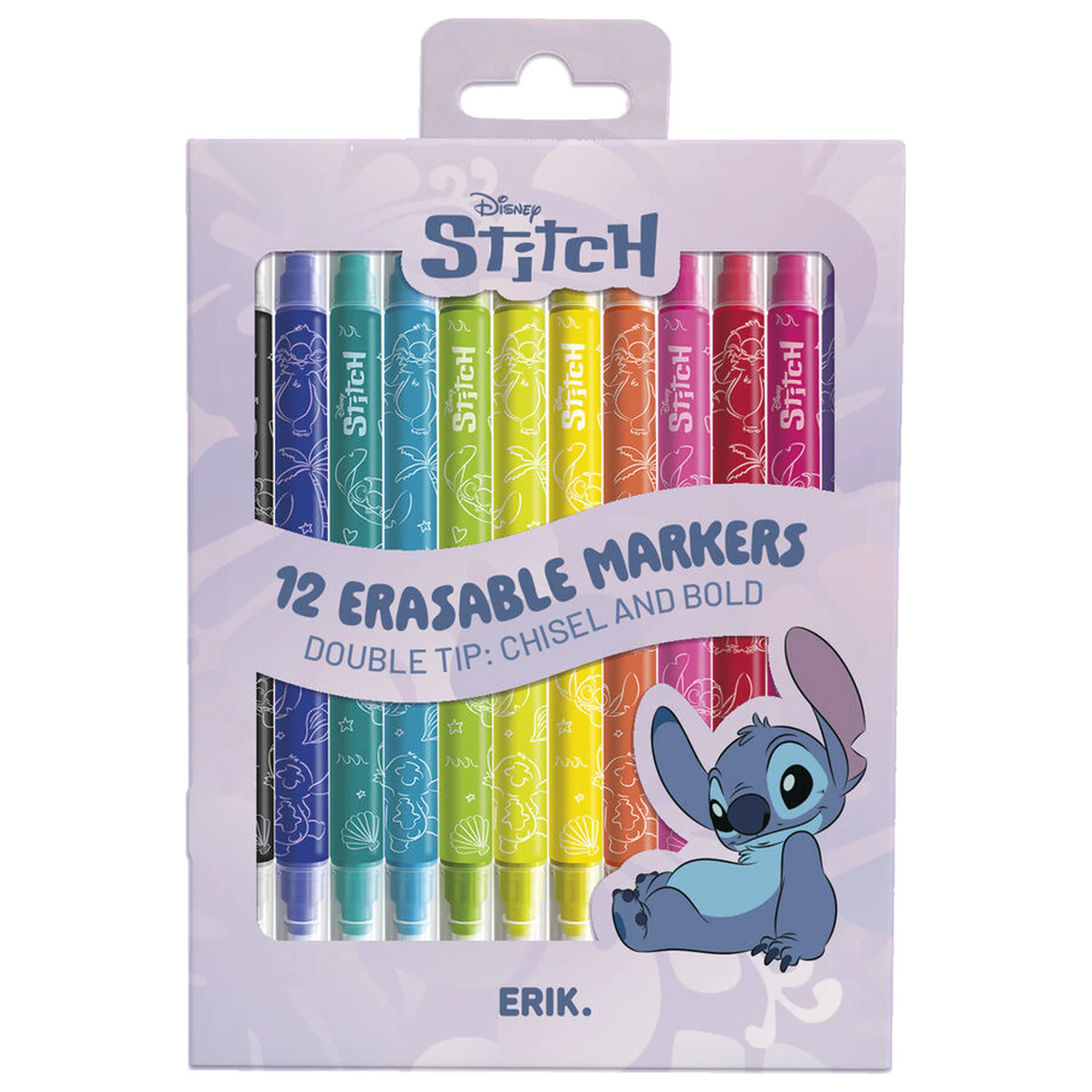 Disney Stitch set of 12 erasable makers product photo