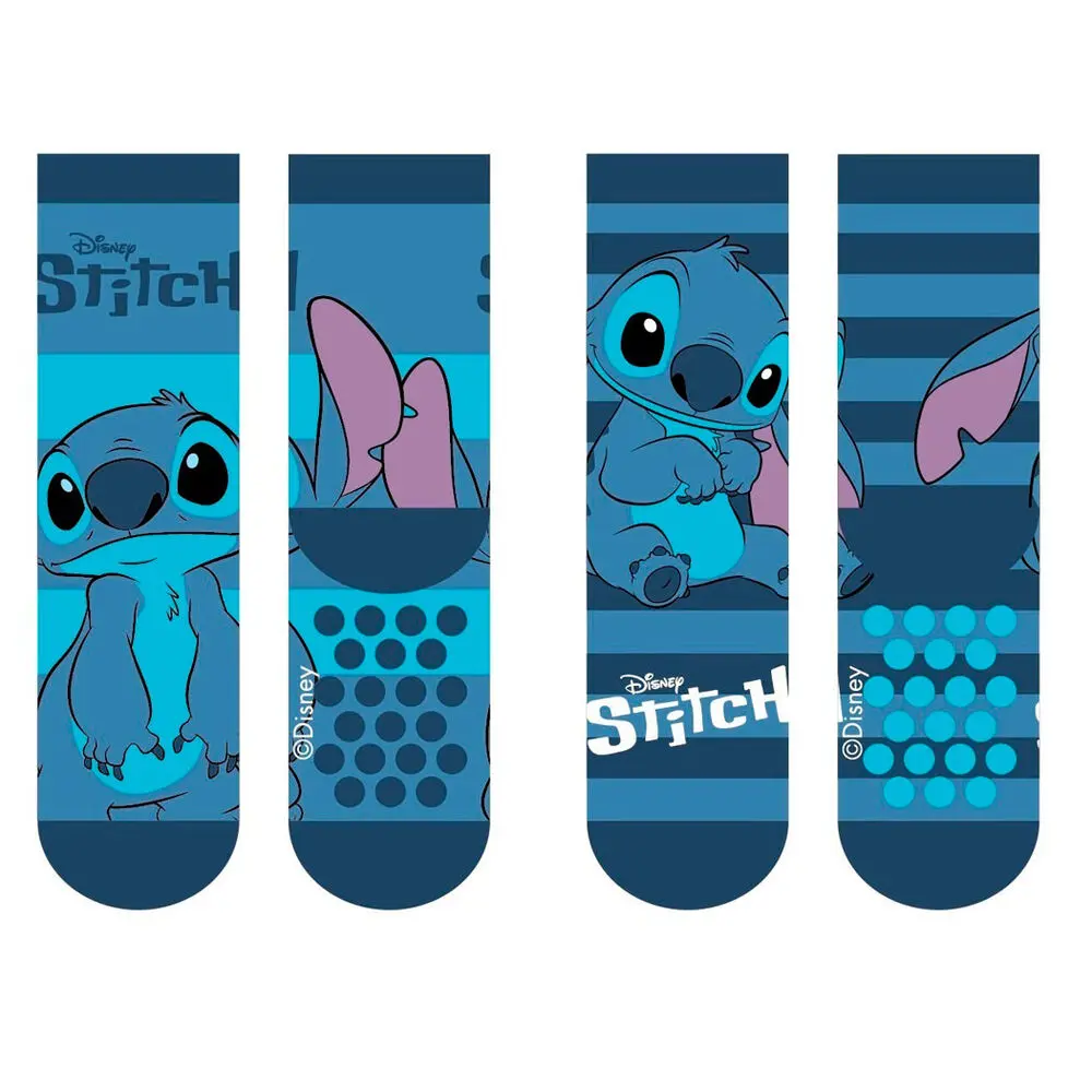 Disney Stitch pack 2 kids anti-slip socks product photo