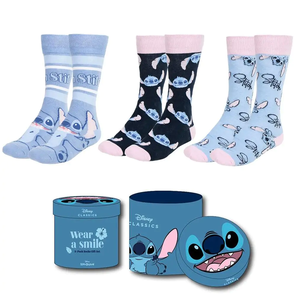 Disney Stitch pack 3 adult socks product photo