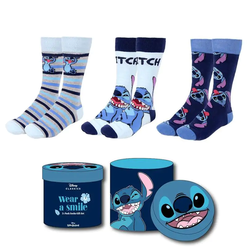 Disney Stitch Pack of 3 adult socks product photo