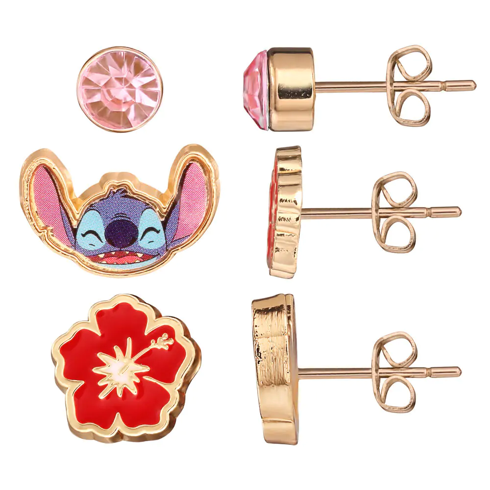 Disney Stitch Set 3 pairs of earrings product photo