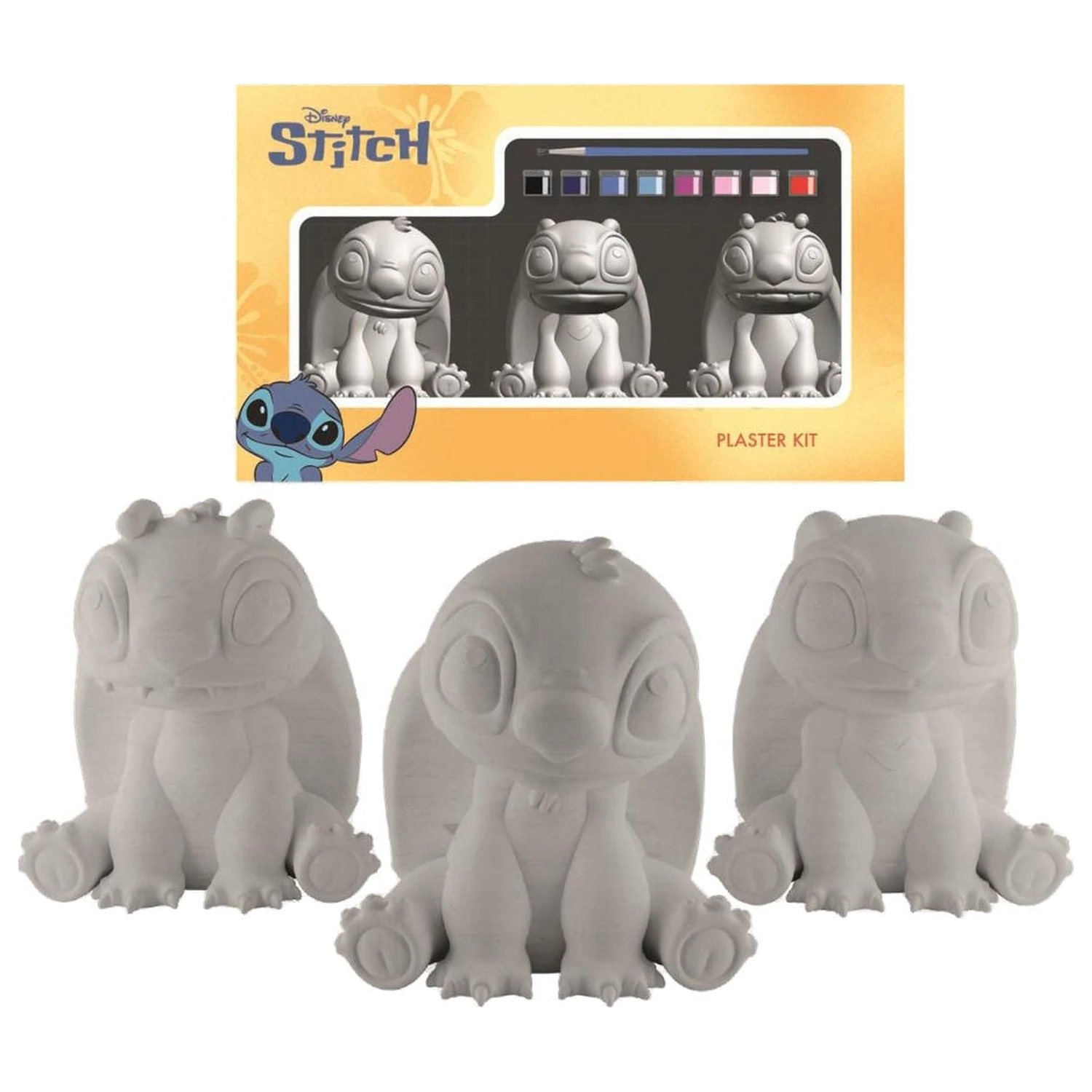 Disney Stitch blister pack with 3 colorable figures product photo
