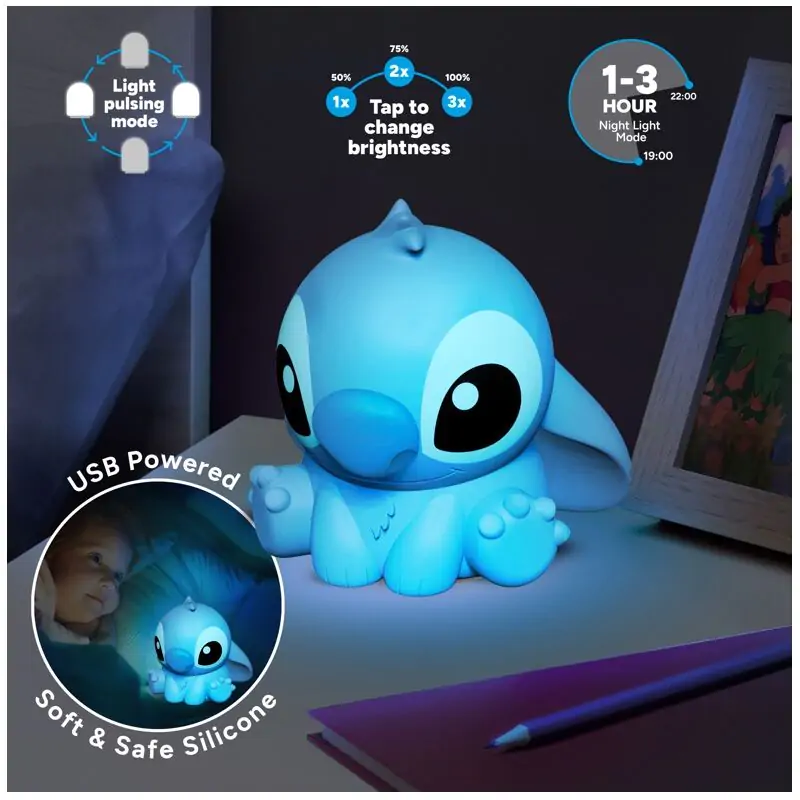 Disney Stitch 3D lamp 15cm termékfotó