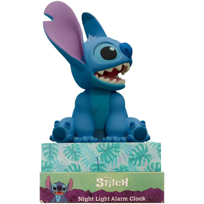 Disney Stitch 3D lamp with alarm clock product photo