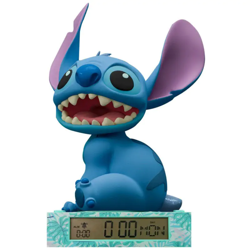 Disney Stitch 3D lamp with alarm clock termékfotó