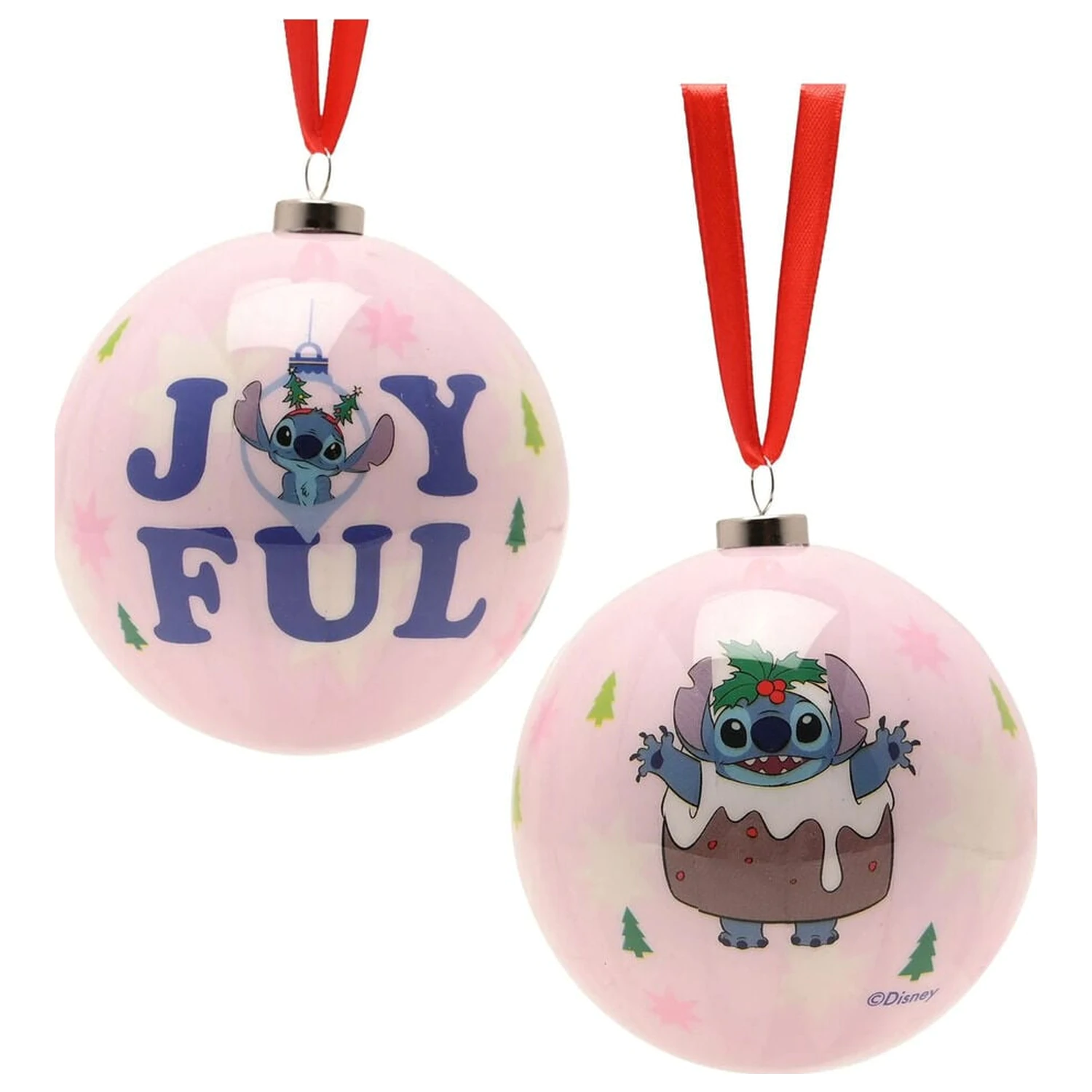 Disney Stitch Set of 4 Christmas baubles product photo