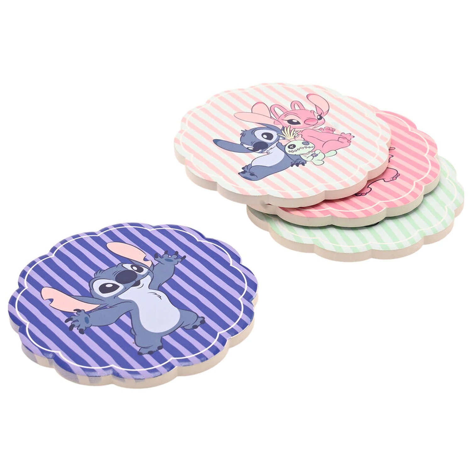 Disney Stitch set of 4 ceramic coasters product photo