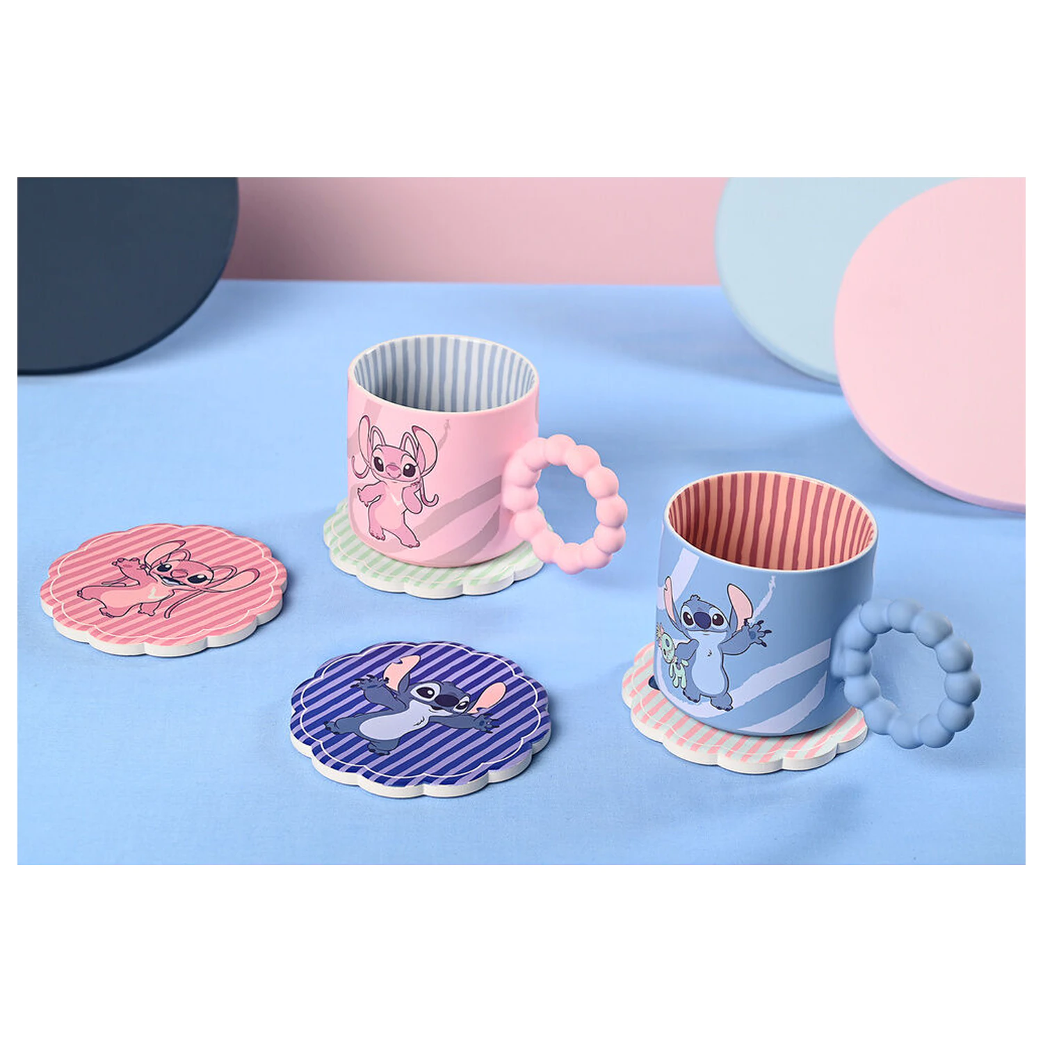 Disney Stitch set of 4 ceramic coasters product photo