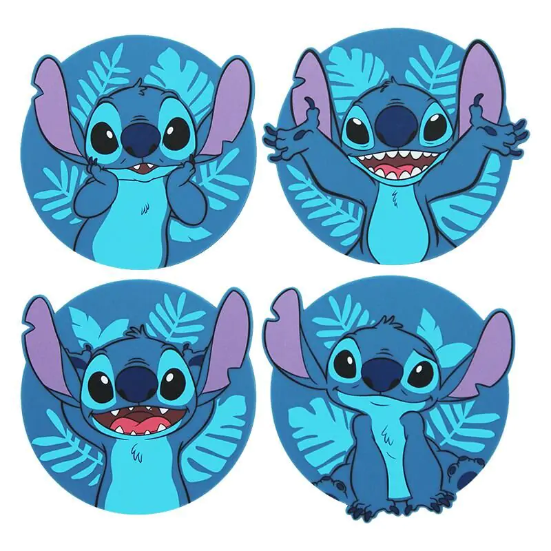 Disney Stitch Set 4 coasters product photo