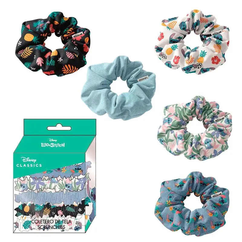 Disney Stitch assorted blister 5 hair ties product photo
