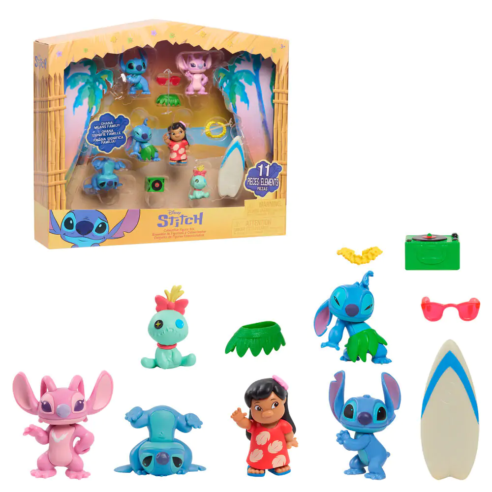 Disney Stitch pack 6 figures 5cm product photo
