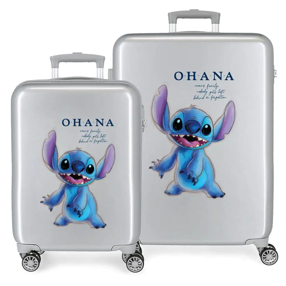 Disney Stitch ABS pack 2 trolley suitcases product photo