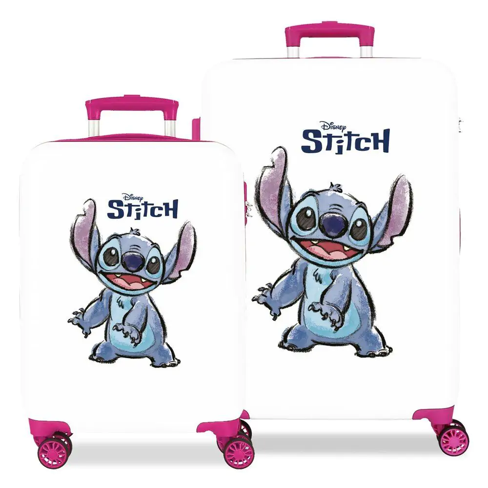 Disney Stitch Adorable ABS pack 2 trolley suitcases product photo