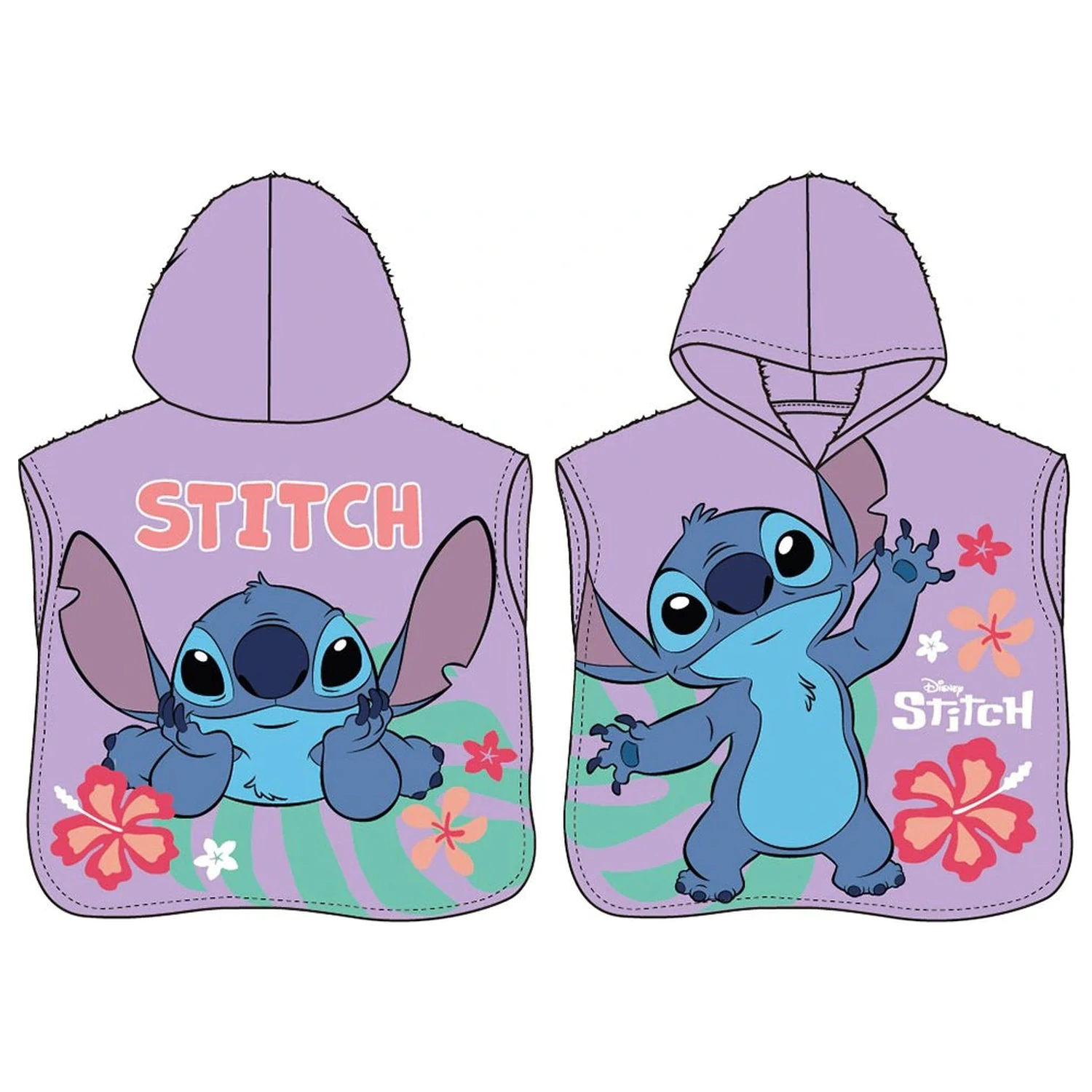 Disney Stitch Alien Paradise Beach Towel Poncho product photo