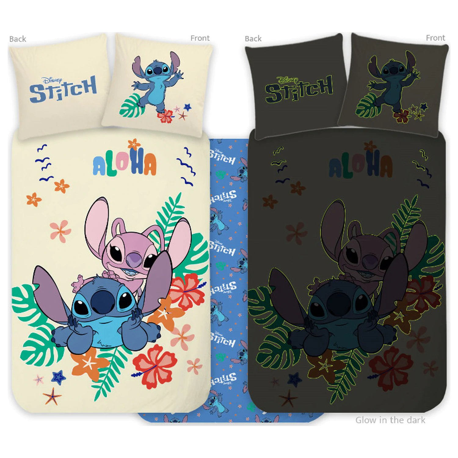 Disney Stitch Aloha Glow in the Dark Kids, Preschool Duvet Cover product photo