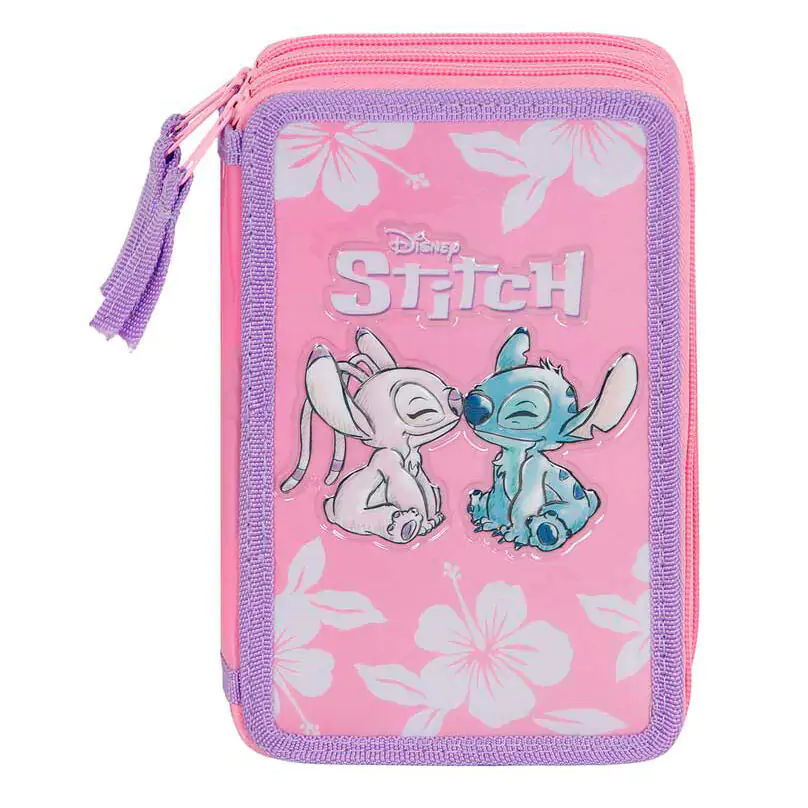 Disney Stitch &amp; Angel filled pencil case product photo