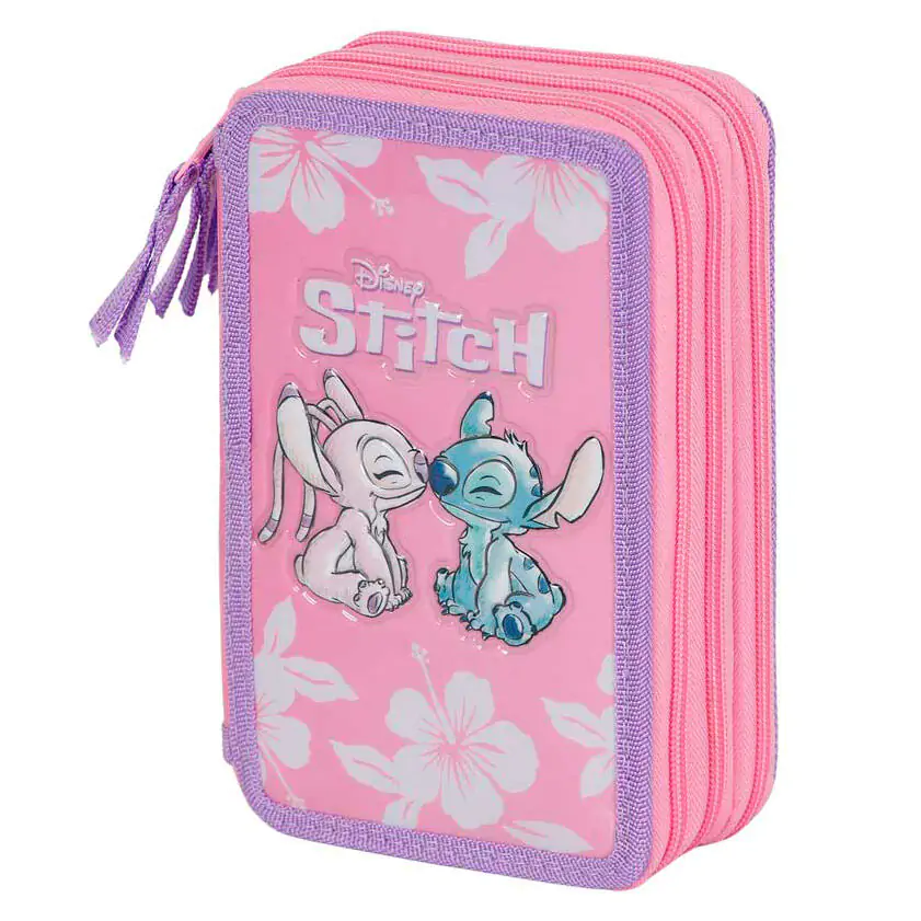 Disney Stitch &amp; Angel filled pencil case product photo