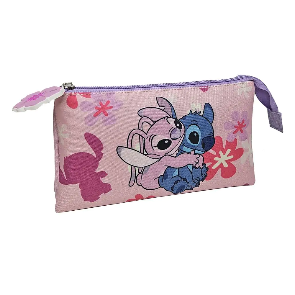 Disney Stitch & Angel triple pencil case product photo