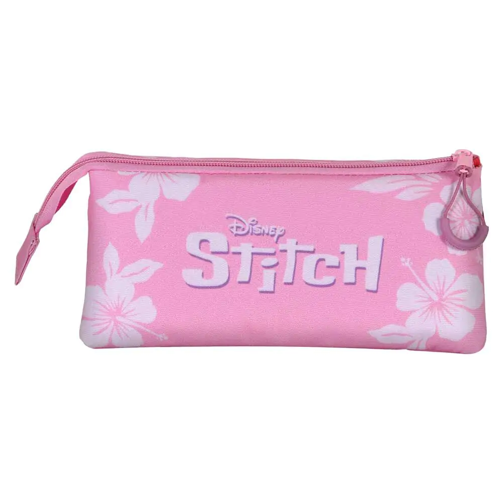 Disney Stitch &amp; Angel triple pencil case product photo