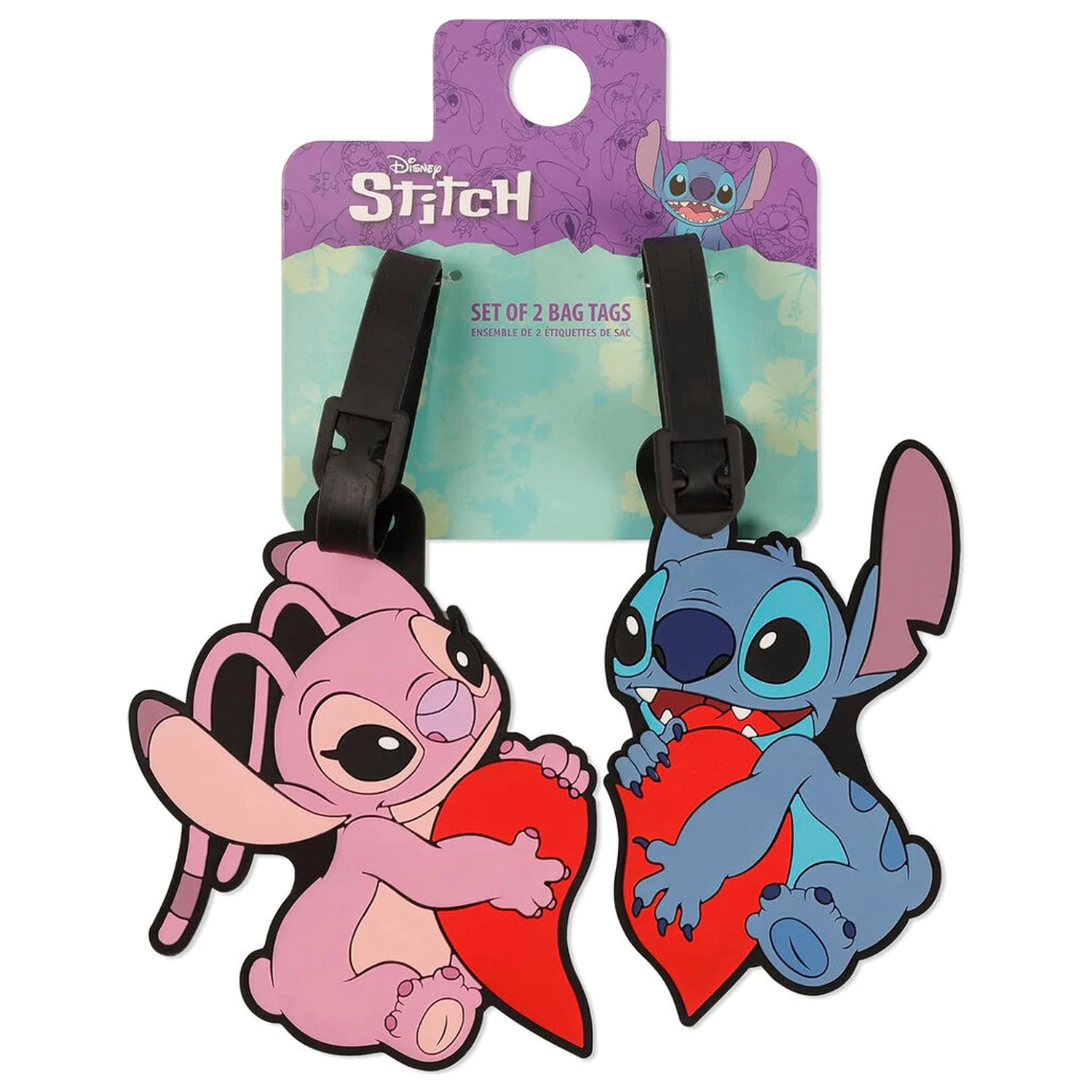 Disney Stitch & Angel set of 2 luggage labels product photo