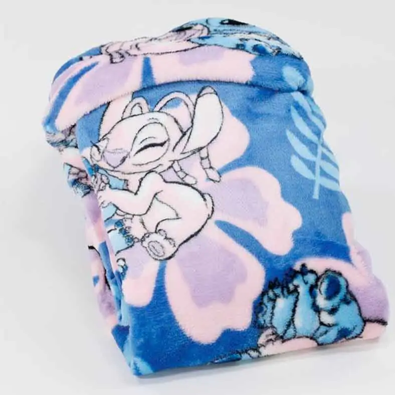 Disney Stitch & Angel Coral hooded blanket 120x150cm product photo