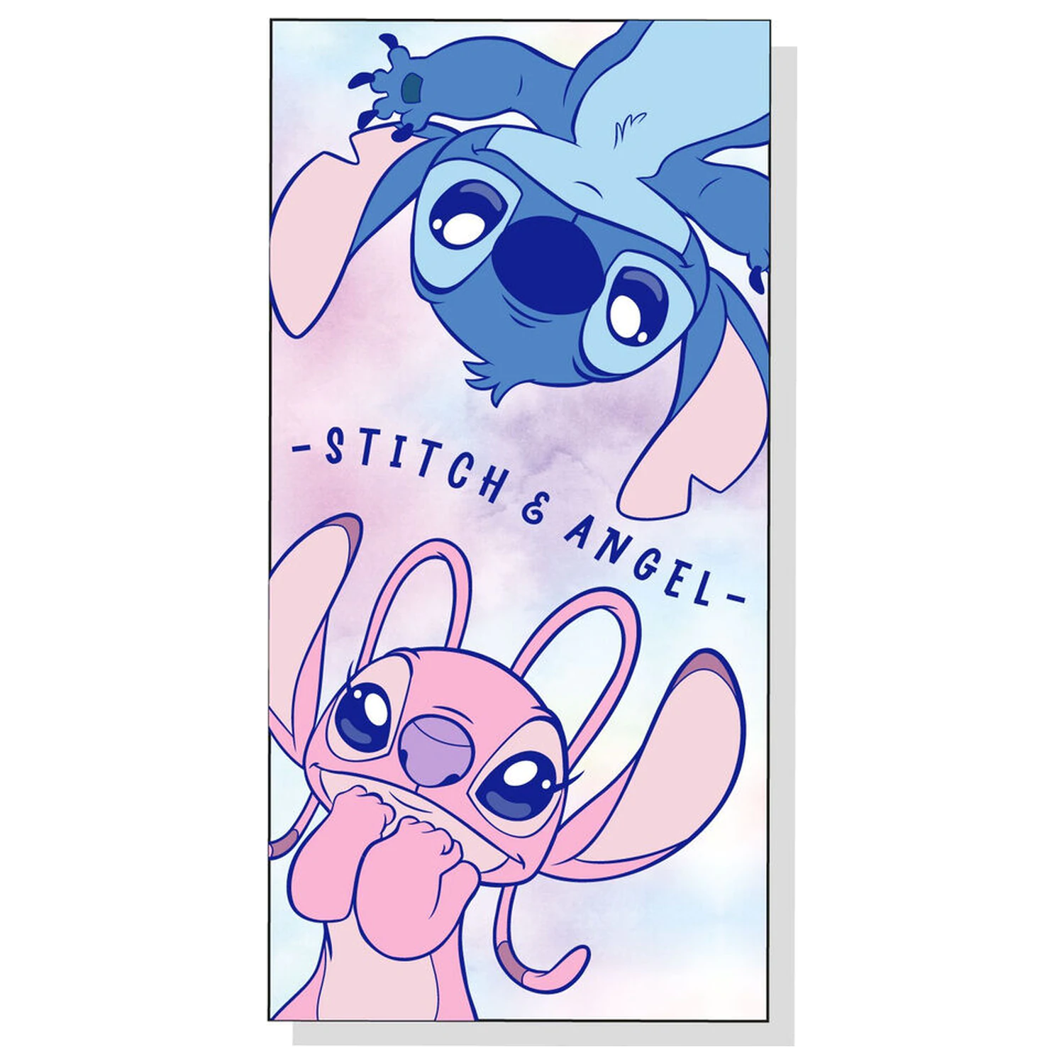 Disney Stitch & Angel microfibre beach towel product photo