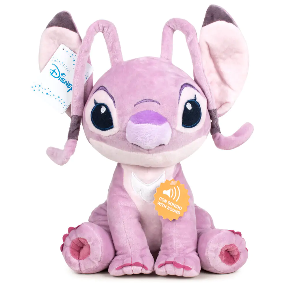 Disney Stitch Angel soft plush toy with sound 40cm product photo