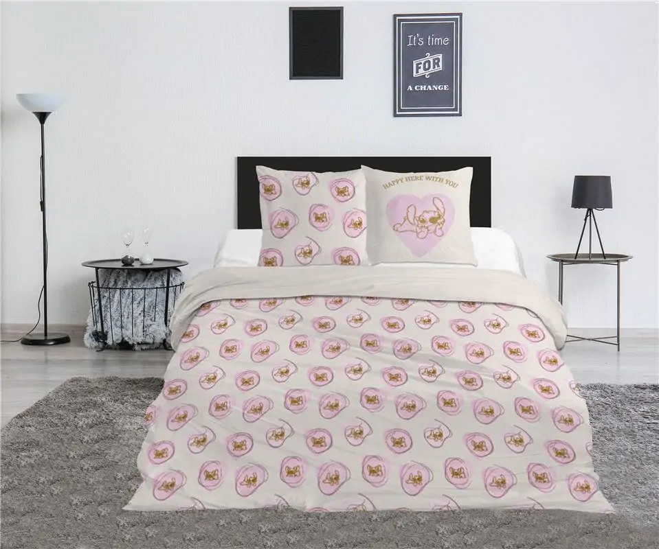 Disney Stitch & Angel policotton duvet cover bed 135cm product photo