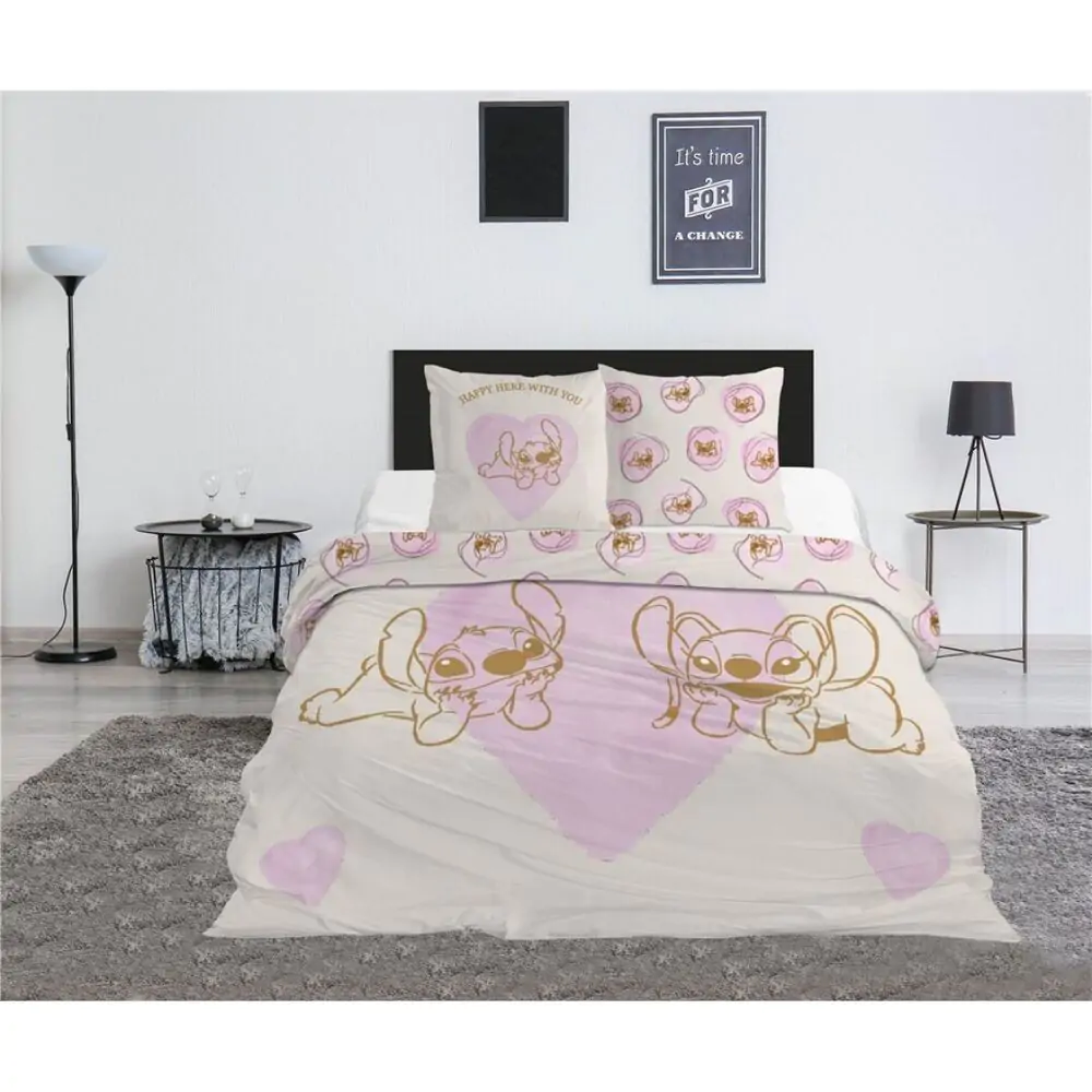 Disney Stitch & Angel policotton duvet cover bed 135cm product photo