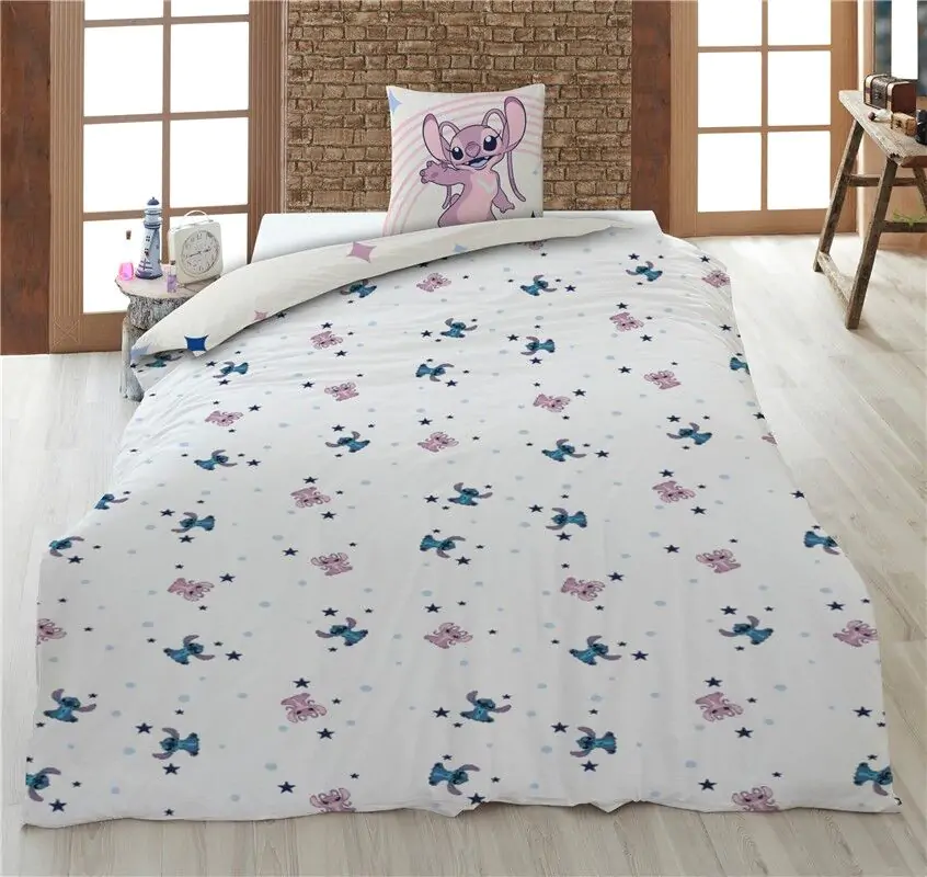 Disney Stitch & Angel policotton duvet cover bed 90cm product photo