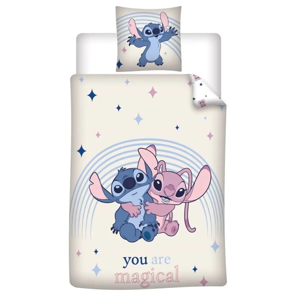 Disney Stitch & Angel policotton duvet cover bed 90cm product photo