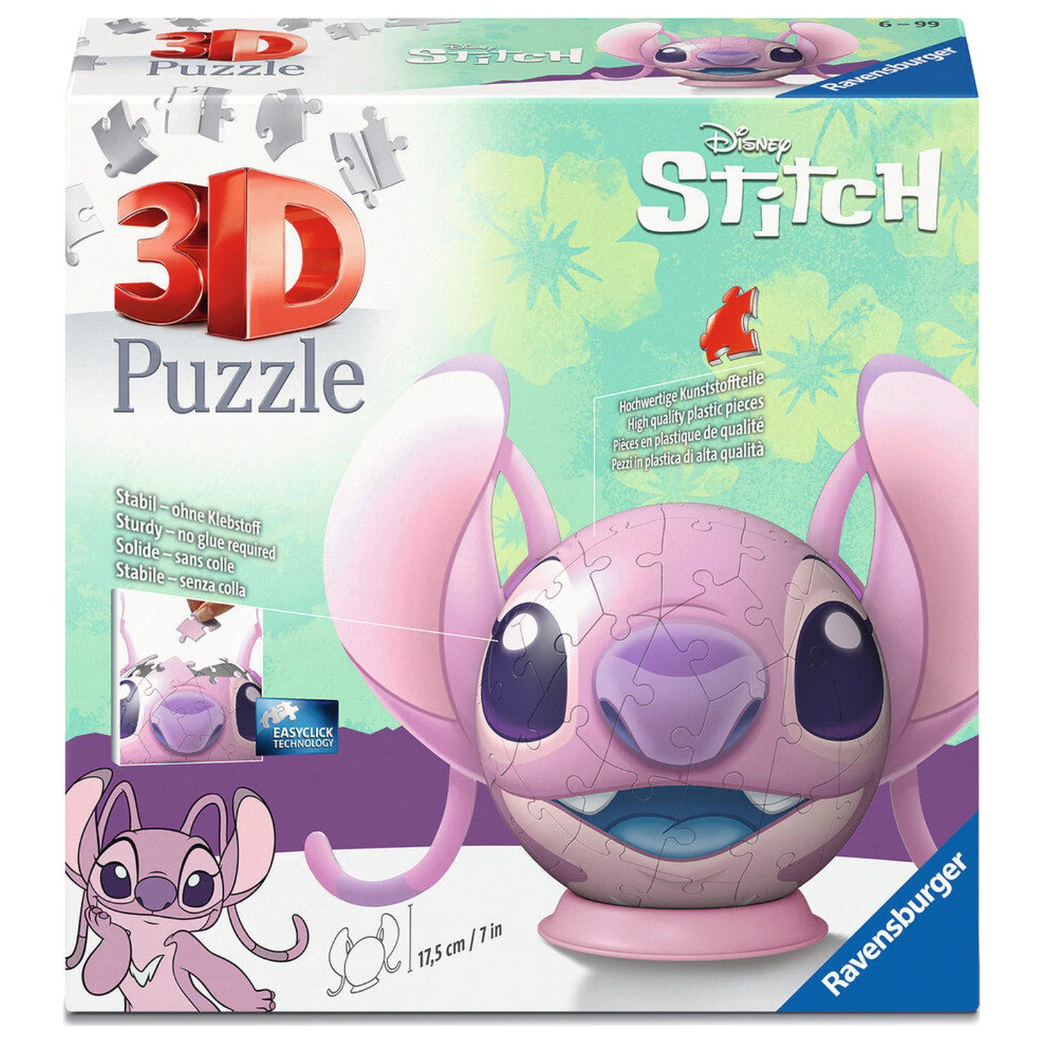Disney Stitch Angel puzzle Ball 3D 72pcs product photo