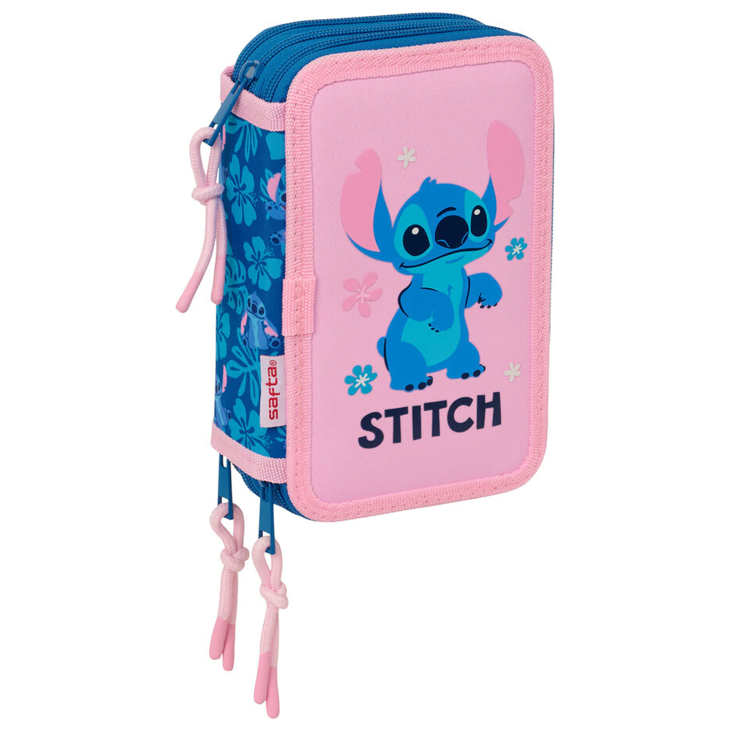 Disney Stitch & Angel triple pencil case 37pcs product photo