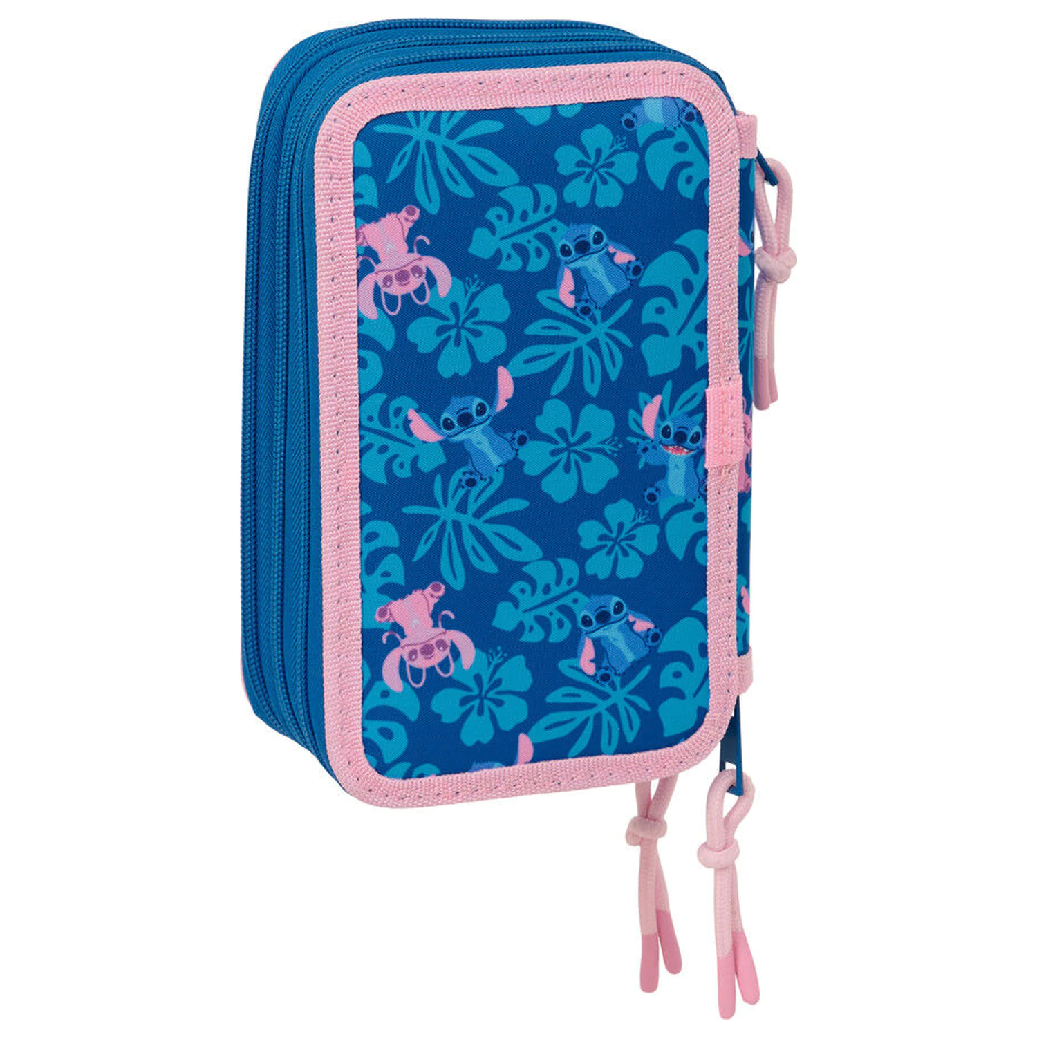 Disney Stitch & Angel triple pencil case 37pcs product photo