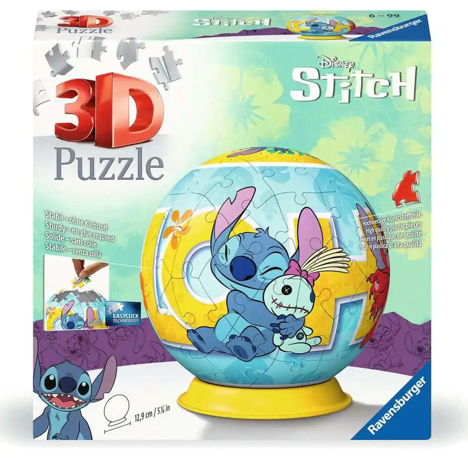 Disney Stitch 3D Puzzle Ball Stitch (73 pieces) product photo